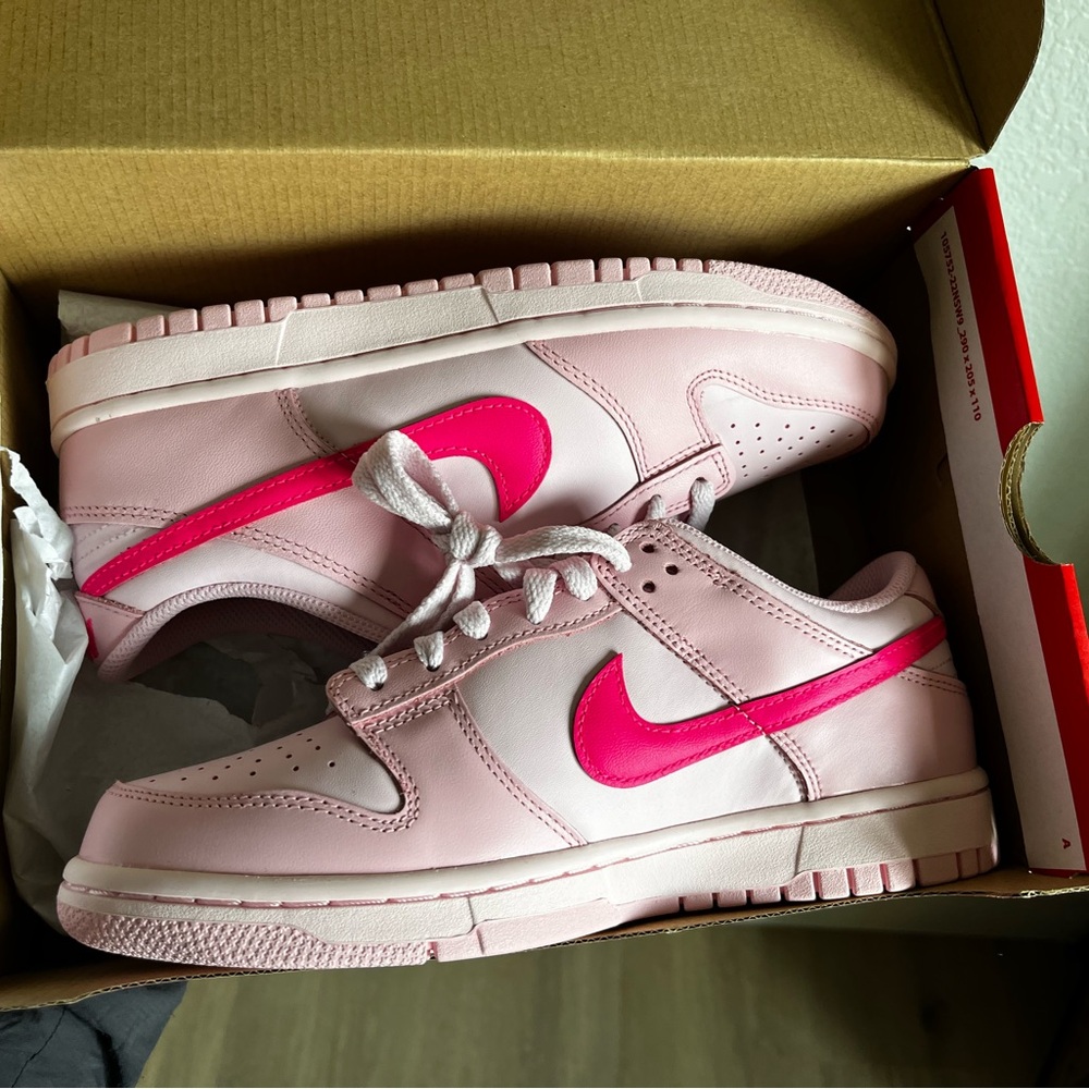Nike Pink and White Sneakers